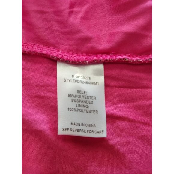 DR2 Pink/Orange Floral Gathered Peplum Blouse XXL, Square Neckline, NWT - Picture 4 of 8